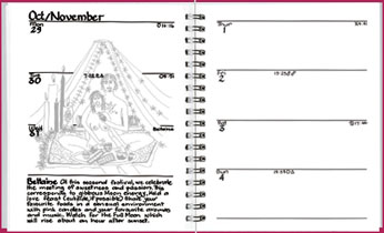 2012 Moon Diary - Inner Page